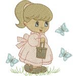 Menina Segurando Baldinho - Rippled