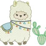 Lhama com Cacto - Rippled