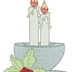 Vela Natalina na Xícara - Rippled