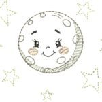 Lua Cheia Estrelinhas – Estilo Minimalista