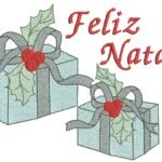 Presentes e Feliz Natal - Rippled