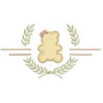 Ursa Aplique com Ramo