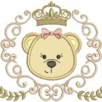 Ursa Real e Moldura com Louros Aplique