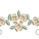 Floral e Borboletas em Ponto Cheio