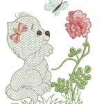 Gatinha com Flor - Rippled
