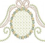 Floral e Laco com Moldura