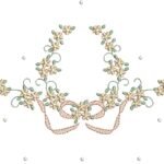 Floral com Laço e Bolinhas Poás