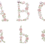 Pacote Alfabeto de Flores R99