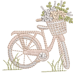 Bicicleta em Pontos Leves e Cheio