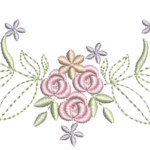 Floral 2 R85 e Arabesco Menor em Ponto Cheio