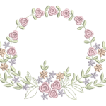 Floral Guirlanda R85 em Ponto Cheio