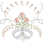 Floral de Tulipas em Pontos Leves