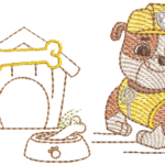 Patrulha Canina Rubble e Casa em Pontos Leves