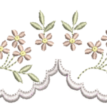 Barrinha Floral 1  R93 em Ponto Cheio