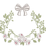 Floral 2 e Laço R95 em Ponto Cheio