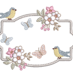 Floral com Passarinhos e Borboletas RM 57