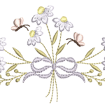 Floral de Margaridas 2 R93 em Ponto Cheio