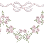 Floral com Laço R90 em Ponto Cheio