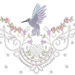 Floral e Richelieu com Beija-flor R88