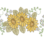 Girassol E Floral 2 R91 em Pontos Leves