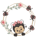 Joaninha e Floral R96 em Ponto Cheio