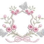Moldura Floral R95 em Ponto Cheio