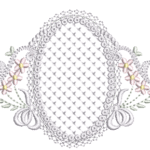 Moldura Floral Crivo R7