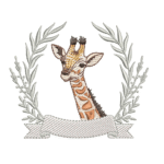 Girafa e Moldura R98 em Pontos Leves e Cheio