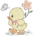 Patinha e Flor em Pontos Leves