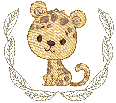 Tigre-e-Moldura-de-Folhas-1