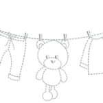 Urso no Varal em Ponto Corrido