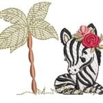 Zebra Menina em Pontos Leves
