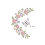 Cantoneira Floral e Borboleta RQ 105