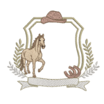 Moldura Brasão e Cavalo RQ 315