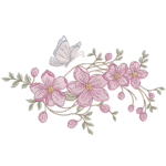 Flores e Borboleta RQ 376