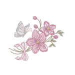 Flores e Borboleta RQ 378
