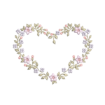 Coração Floral RQ 552