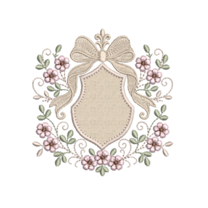 Brasão Floral Aplique RQ 677