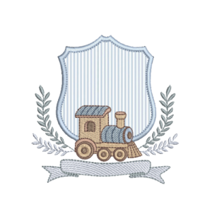 Brasão em Aplique e trenzinho RQ 761