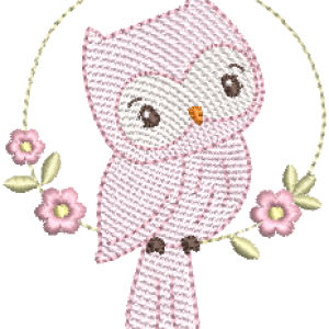Coruja-Floral-